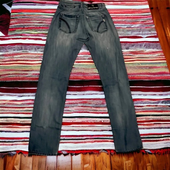 Williams Wilson Italy Women's Baggy Tapered Straight Leg Jeans‎ 26 X 33 - Picture 1 of 9